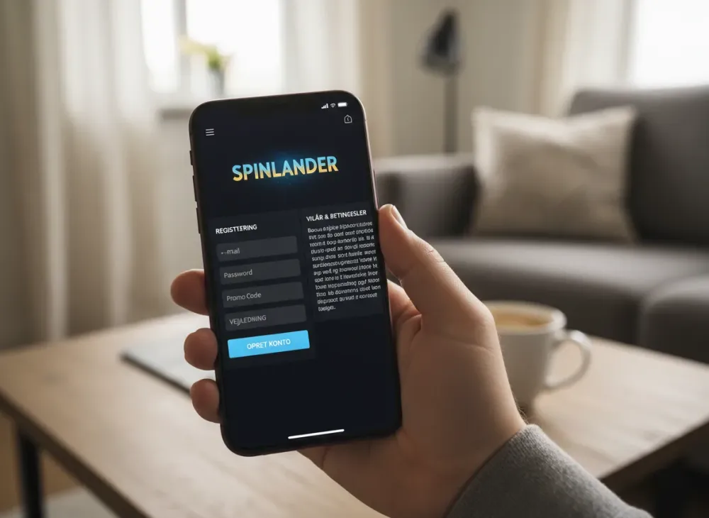 Spinlander promo code vejledning til registrering og vilkår