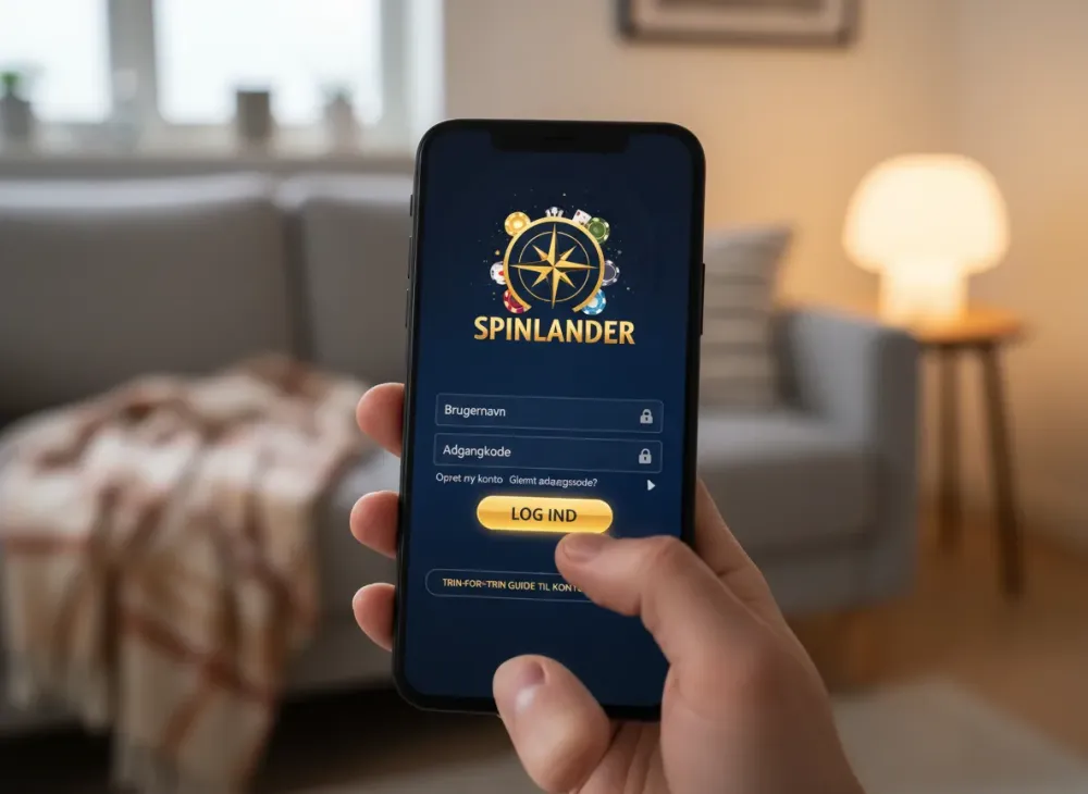 Spinlander login og trinvis guide til konto adgang