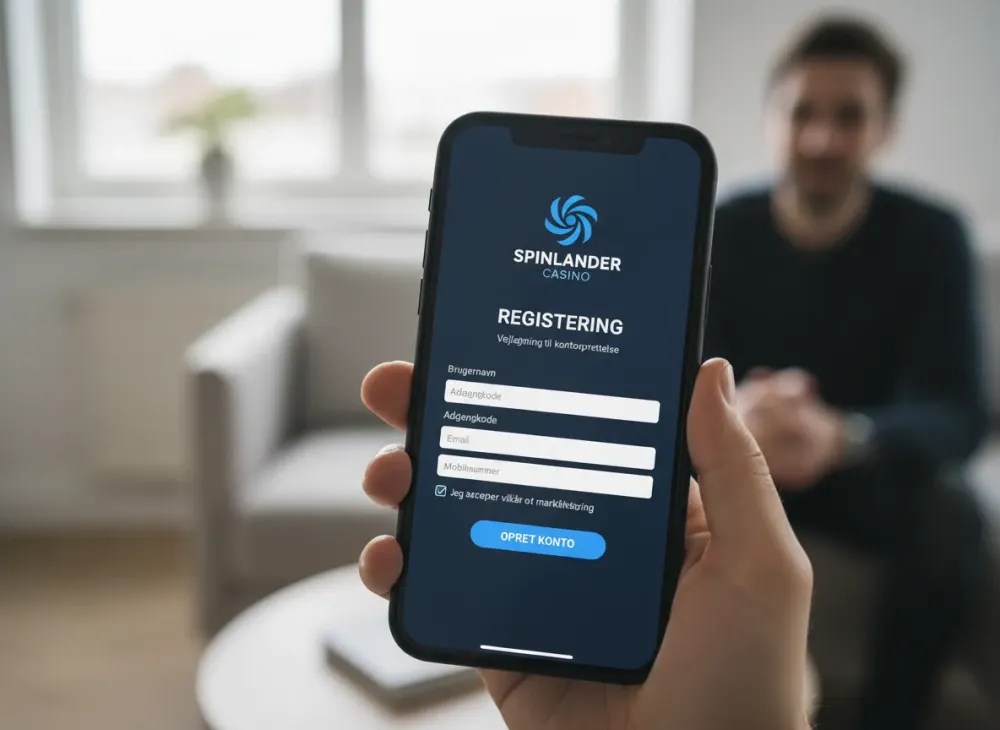 Spinlander registrering vejledning til kontooprettelse